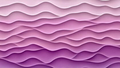 Poster - Abstract Pastel Pink and Lilac Gradient Wave Texture Pattern Background, 3D Low Profile Style