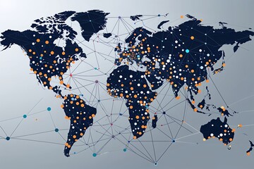 Poster - Global Technology Networks and Their Interconnections Visualized in Polygonal Frameworks