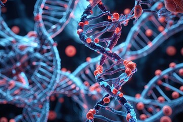 Poster - Innovative Medical Background in DNA Research Genetic Analysis Molecular Networking and Advanced Biotechnology Design