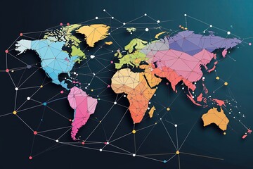 Poster - Transforming Global Connections with Abstract Polygonal Designs of Points and Lines