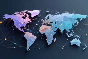 Poster - Dynamic Global Connectivity Framework with Abstract Geometric Networking Visualizations