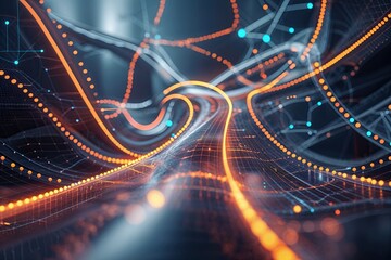 Poster - Digital Abstract Curves and Dots for Innovative Future Network Design