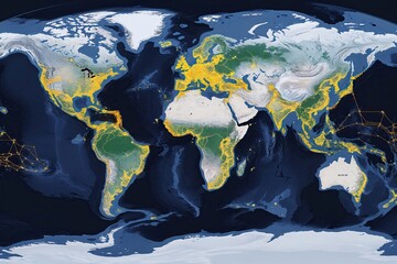 Poster - Global Connectivity Map for Data Flow Visualization in International Trade and Network Communication