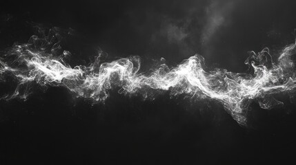 Wall Mural - Abstract white stream effect on dark background.