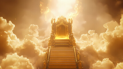 Wall Mural - golden throne