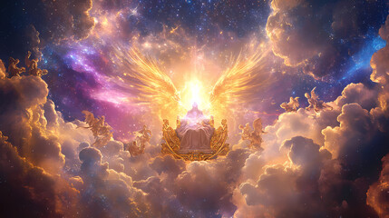 Wall Mural - majestic celestial pure light