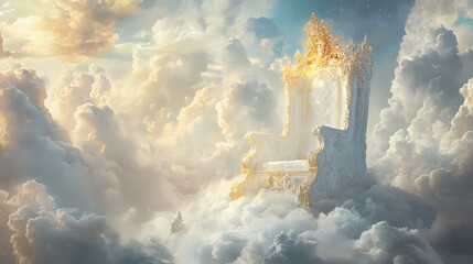 Wall Mural - majestic heavenly ornate throne