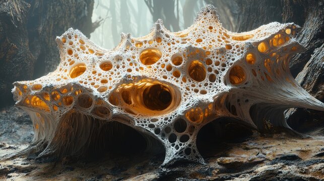 Intricate Organic Structure: A Digital Art Masterpiece