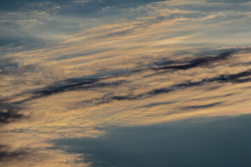 Wall Mural - colorful dramatic sky with cloud at sunset. concept of dramatic sky