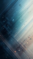 Poster - Abstract Lines and Particles in Motion Modern Technology Background Image