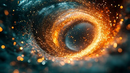 Wall Mural - Abstract swirling cosmic energy vortex, nebula background, space exploration concept, digital art.