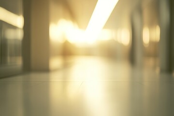 Poster - Sunlit corridor with blurred background