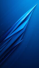 Poster - Abstract Blue Geometric Lines Rising Graphic Background with Angular Shapes