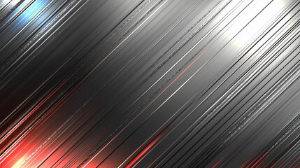 Poster - Abstract metallic lines background texture, diagonal stripes, glowing edges, website design