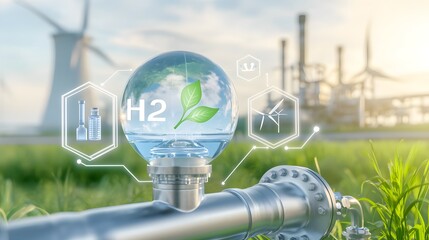 Aufkleber - Sustainable Hydrogen Energy Network with Advanced Solar