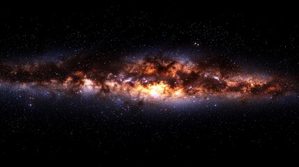 Aufkleber - Milky Way galaxy, cosmic dust, stars, night sky, space exploration, astronomy image