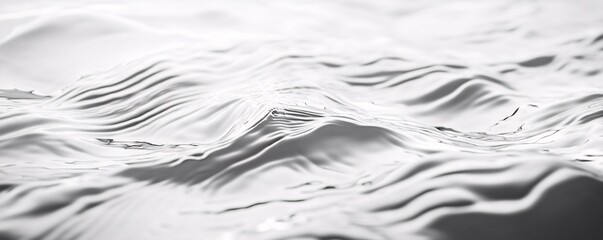 Aufkleber - Abstract wavy background forming metallic landscape