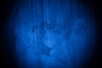 Aufkleber - old wall pattern texture cement blue dark abstract blue color design are light with black gradient b