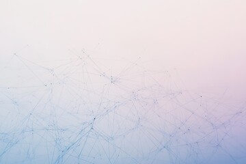 Poster - Abstract network of interconnected blue lines forming a complex system visualization