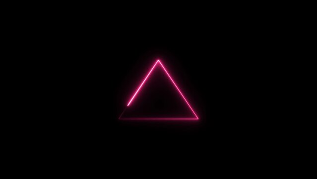 abstract neon rectangle and circle icon ilustretion background.