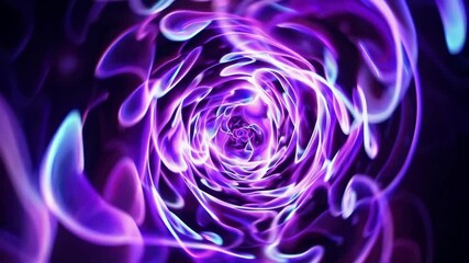 Poster - Swirling purple and blue light vortex, abstract energy concept