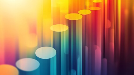 Aufkleber - Abstract colorful background with 3d cylinders ascending