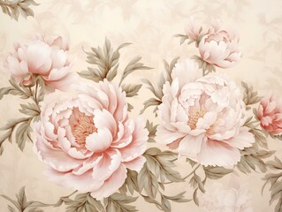 Wall Mural - vintage roses background