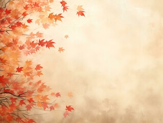 Wall Mural - autumn leaves background