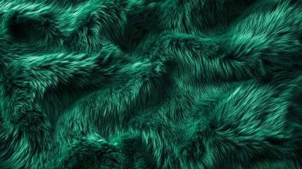 Aufkleber - Green fur background is creating a soft texture
