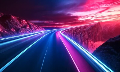 Poster - Abstract creative digital technology background design