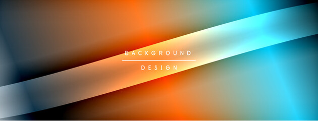 Poster - Gradient and shadow wave line geometric background. Vector Illustration For Wallpaper, Banner, Background, Card, Book Illustration, landing page