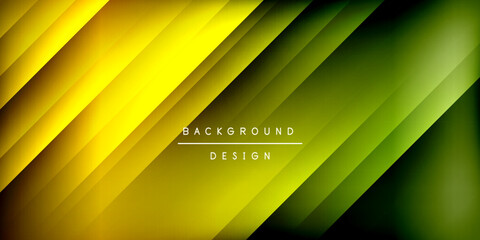 Poster - Dynamic shadow lines geometric shapes