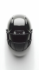 Wall Mural - Black Football Helmet, Studio Shot