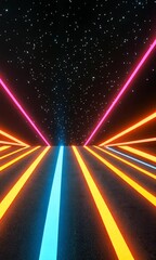 Poster - Abstract creative digital technology background design
