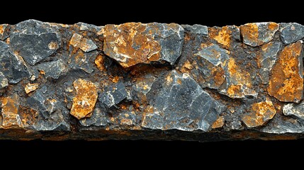 Aufkleber - Rusty stone texture, close-up, dark background, construction material