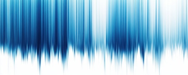 Fototapete - Abstract blue and white vertical motion blur background.