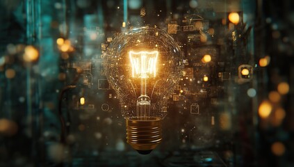 Poster - Illuminating Ideas: Innovative Solutions for Technological Advancement Brilliantly Unveiled