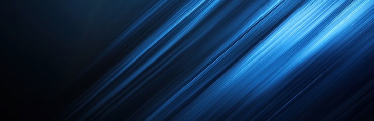 Fototapete - Abstract blue diagonal motion blur lines background.