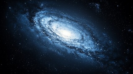 Aufkleber - Spiral Galaxy, Cosmic Dust, Starry Night, Deep Space, Science Background