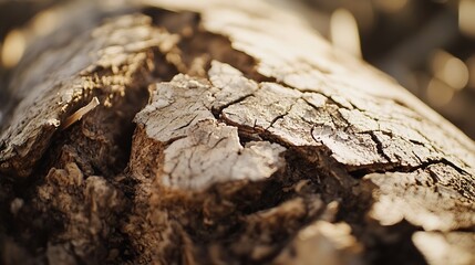 Poster - Closeup of Tree Bark with Unique Textured Patterns in Nature : Generative AI
