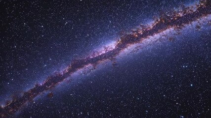 Poster - Galaxy starscape with vibrant nebula and countless stars, cosmic wonder and astronomical observation concept