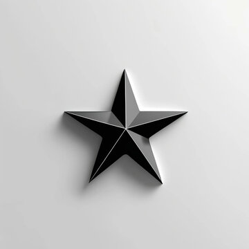 Black star logo design vector and symbol
