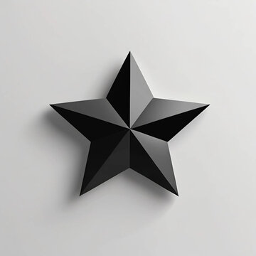 Black star logo design vector and symbol
