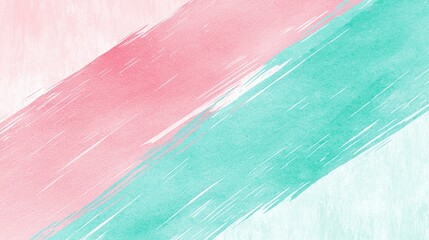 Canvas Print - Abstract pastel watercolor diagonal brush strokes. Background texture design