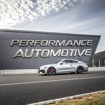 Sleek and Italic Typeface for an Automotive Brand Name