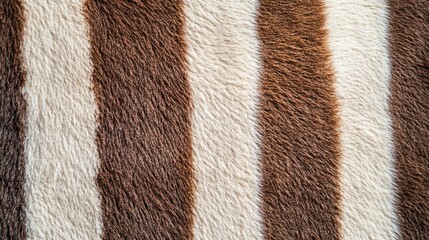 close-up of striped animal fur texture.