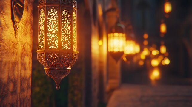 Ramadan and Eid al fitr concept Famous, Vintage Lamp