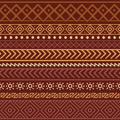 Wall Mural - Seamless pattern, ethnic background, vector design