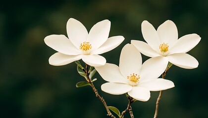 Poster - White magnolia blossoms, garden, spring, bokeh background, website banner