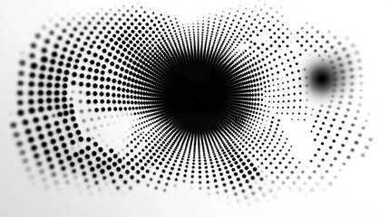 Aufkleber - Halftone Circle Gradient Abstract Dotted Pattern Creative Graphic Design Elements Collection
